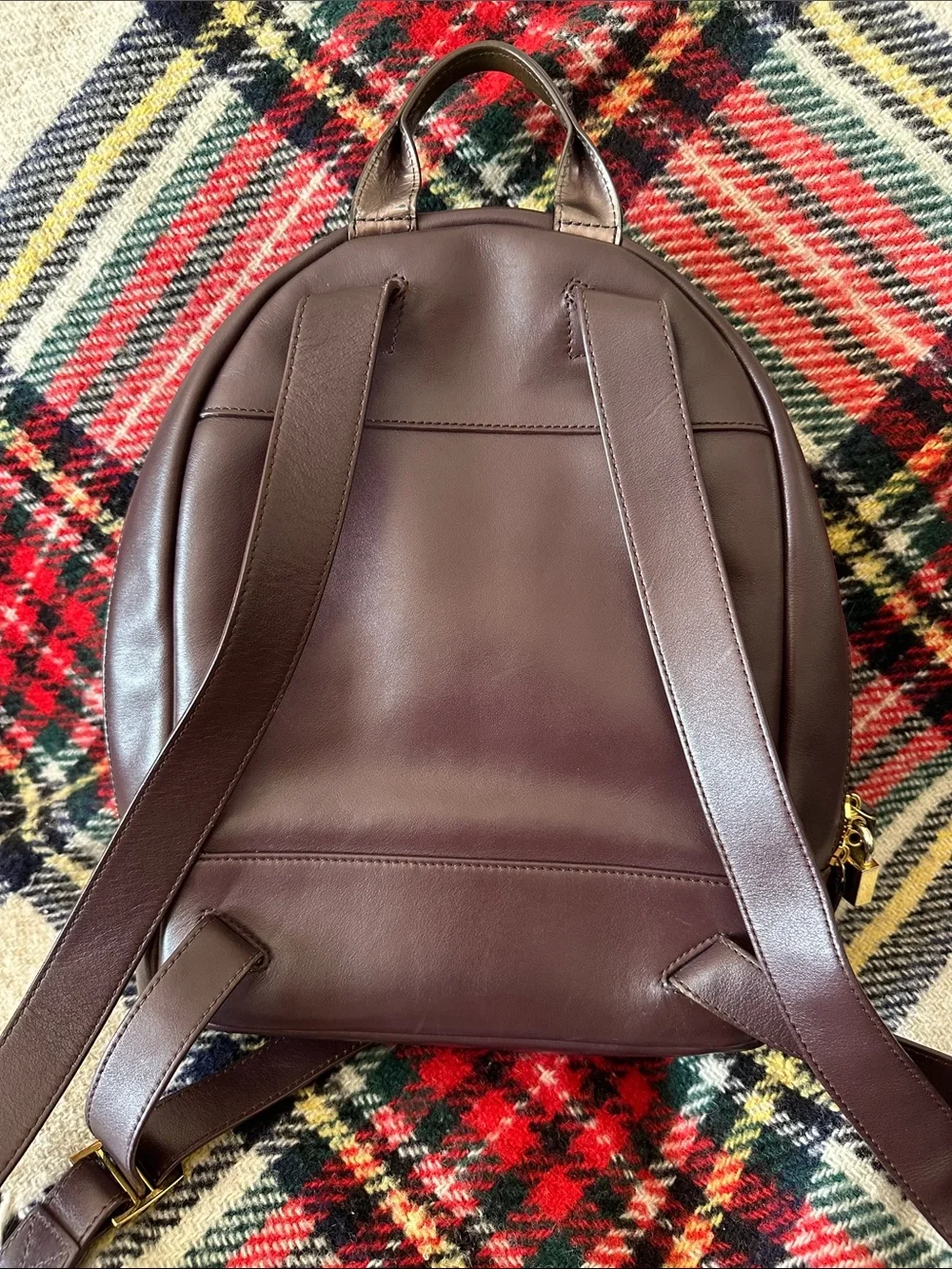 WANT Les Essentiels 🎒 Chocolate Brown / Aubergine  Leather Backpack